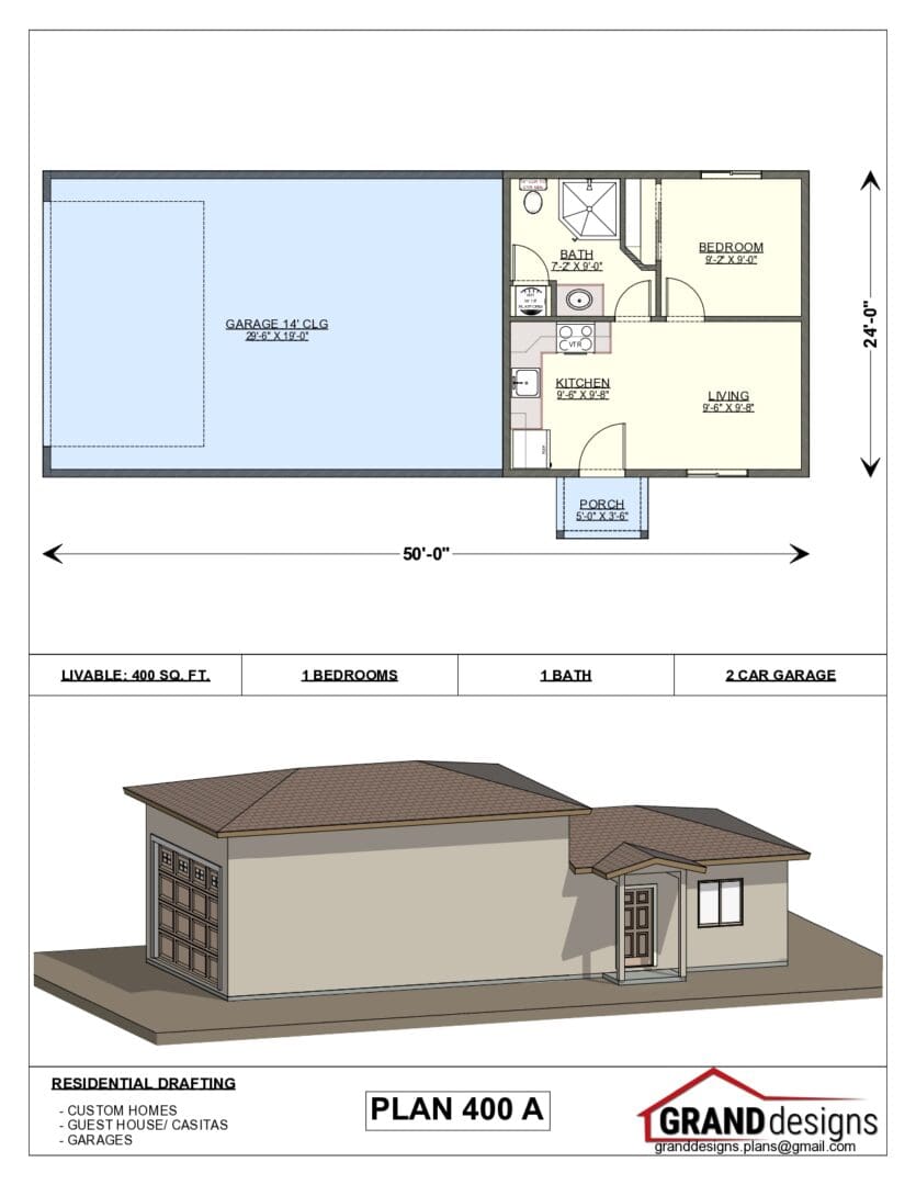 A floor plan and an image of the same house.