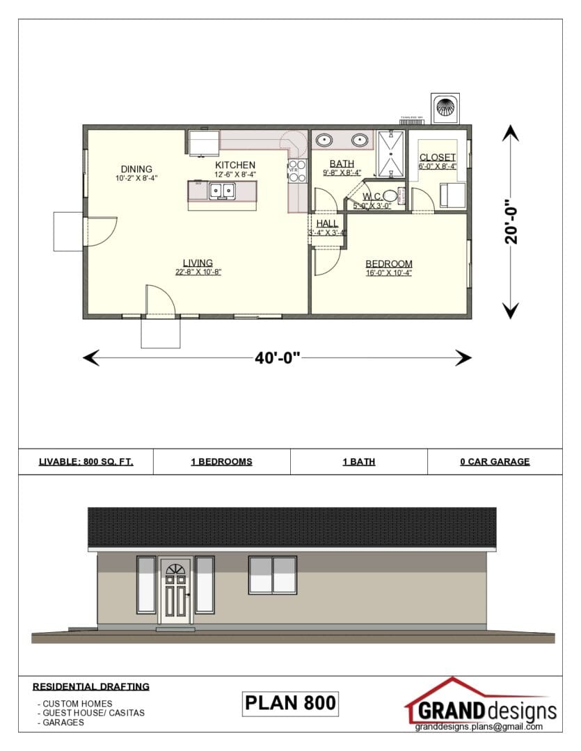 A floor plan of a house with a garage.