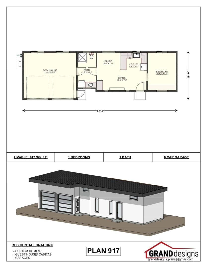 A floor plan and an image of the same building.