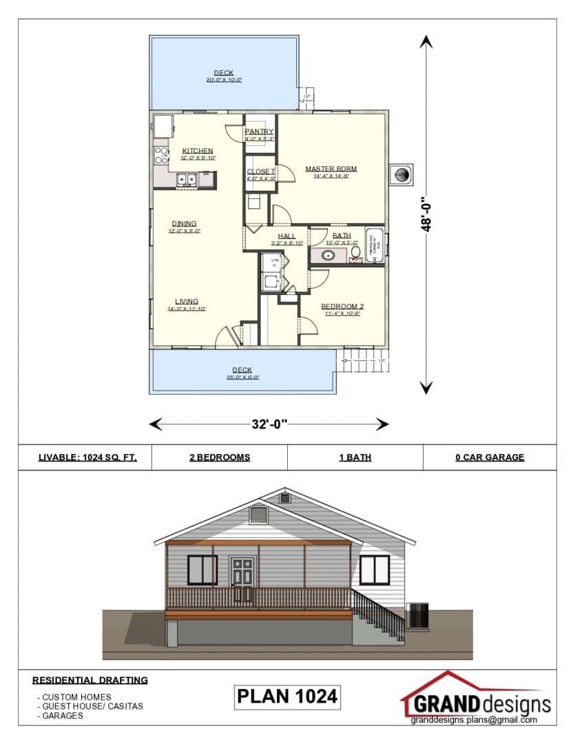 A floor plan of a house with a porch.