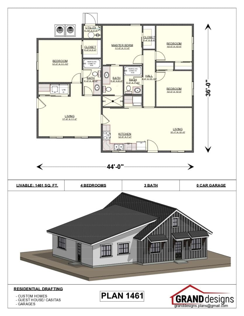 A floor plan of a house and an image of the same.