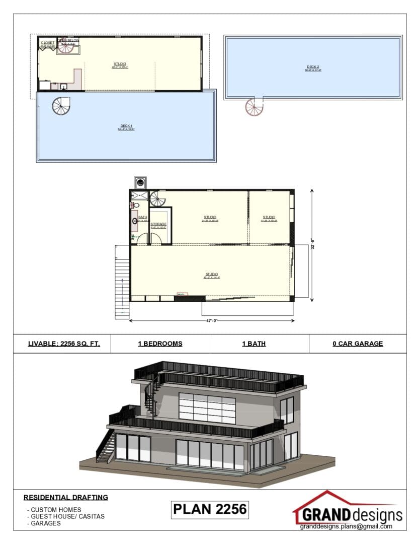 A floor plan of a building with two floors and one floor.