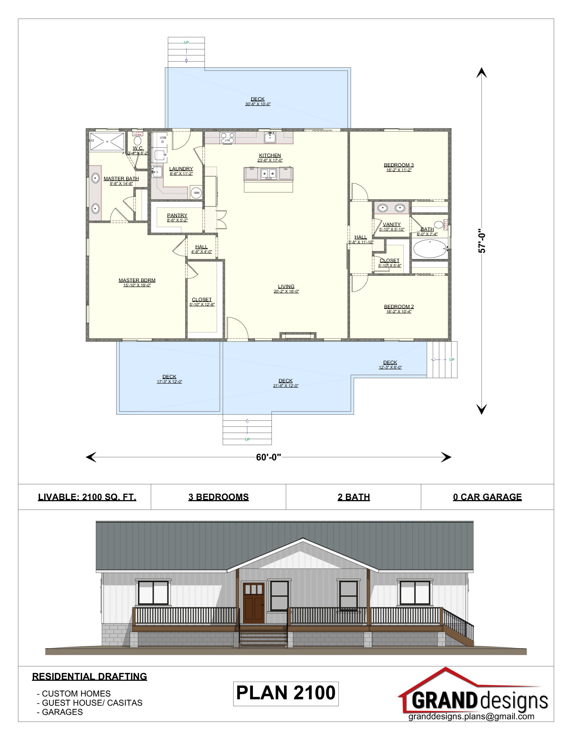 A floor plan of a house with a porch and a building.