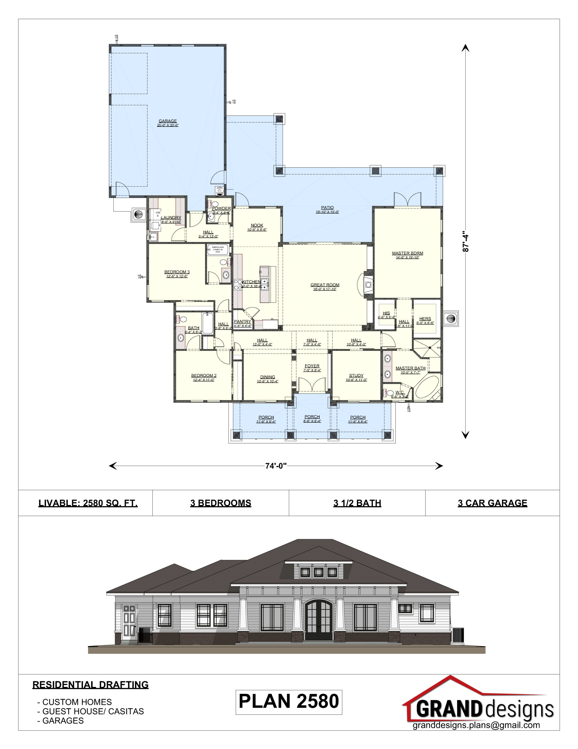 A floor plan of a house with a lot of windows.