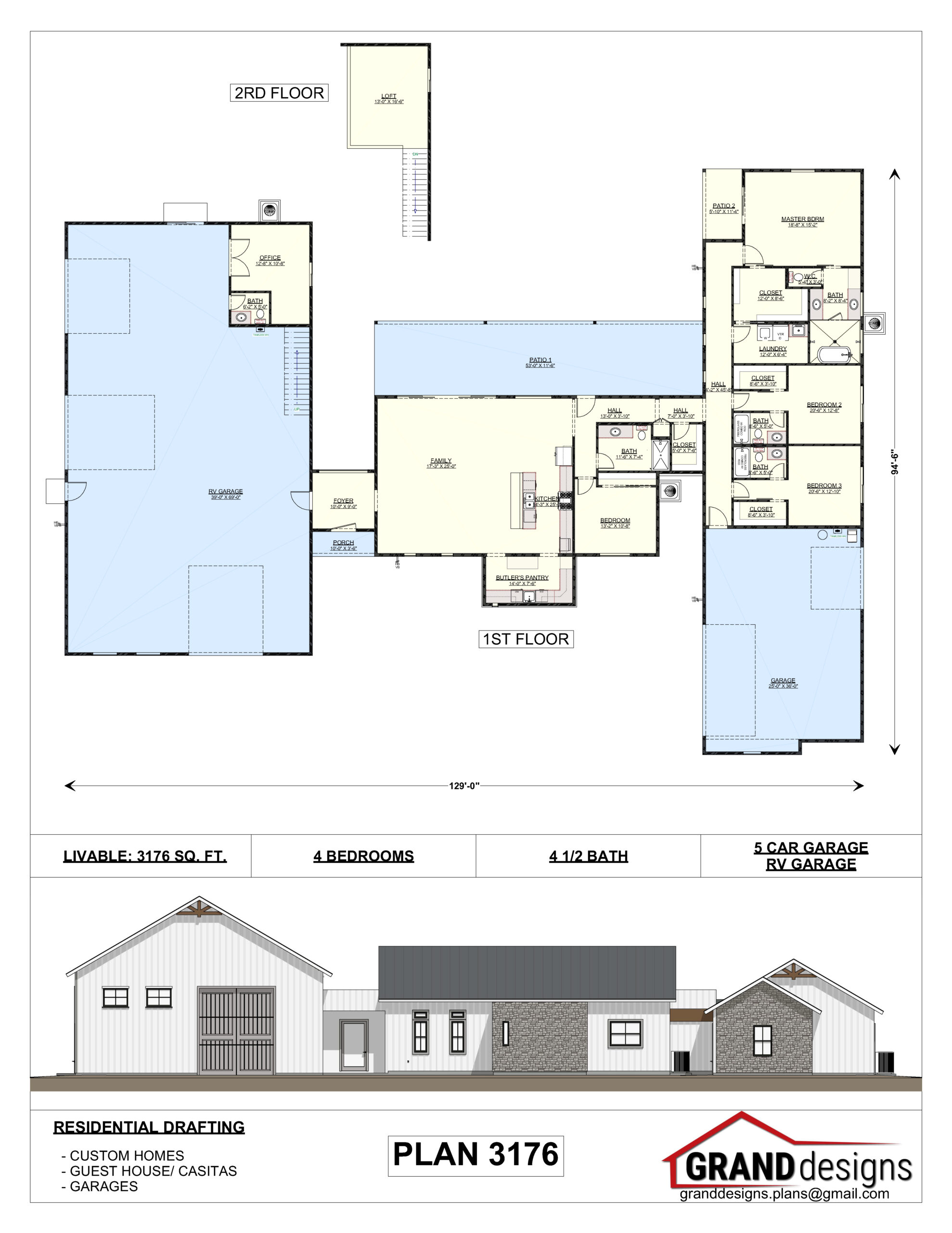 A floor plan and an image of the same house.