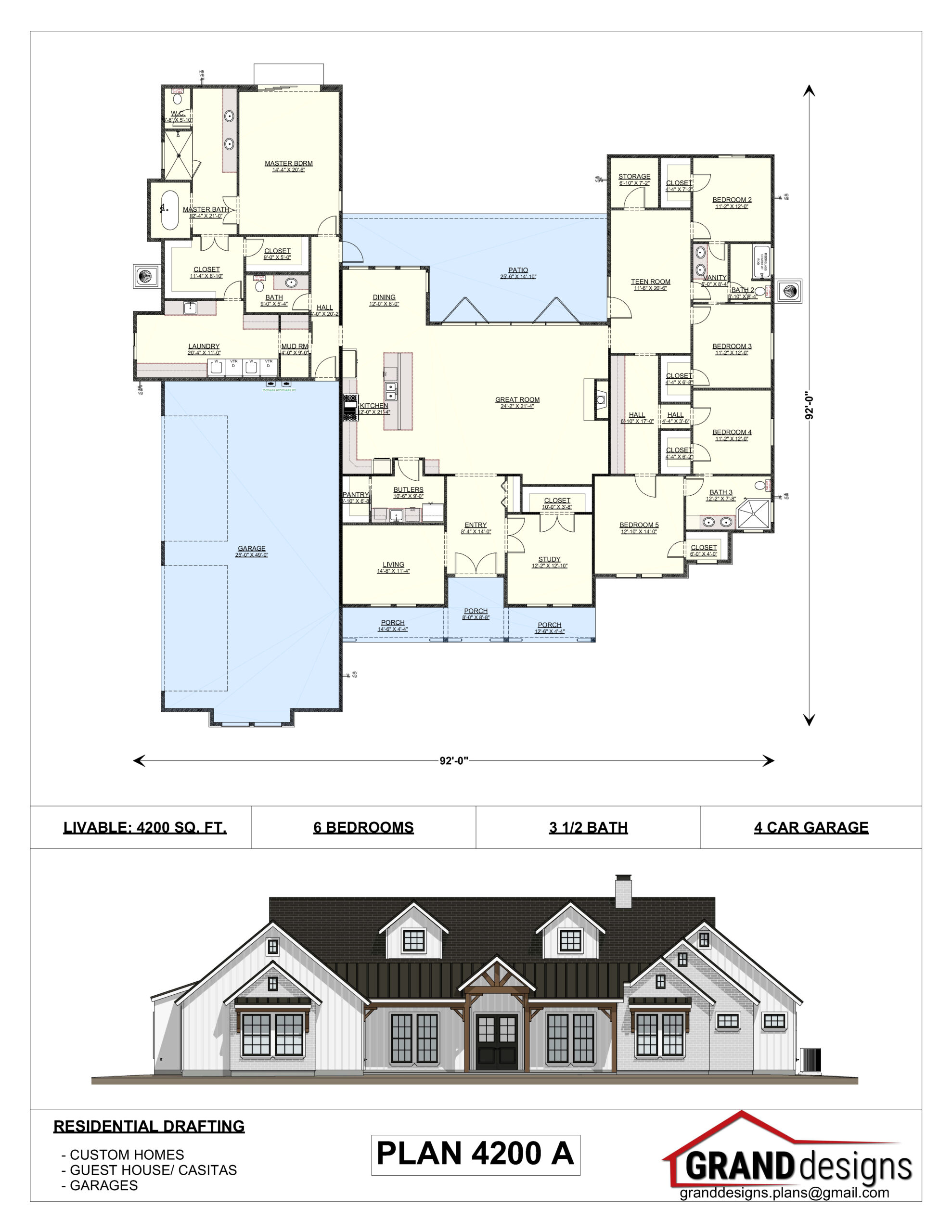 A floor plan of a house with a lot of windows.