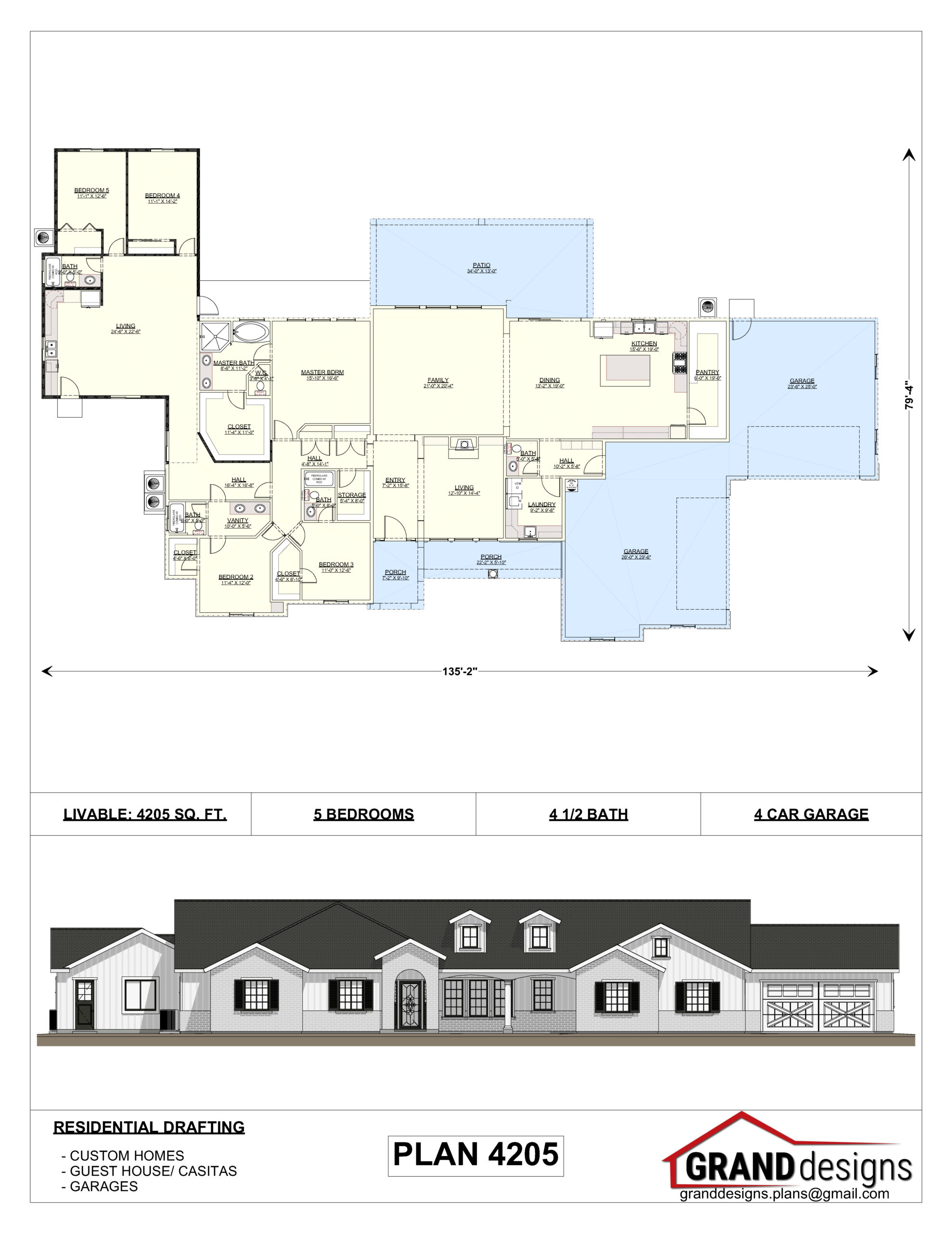 A floor plan and an image of the same house.