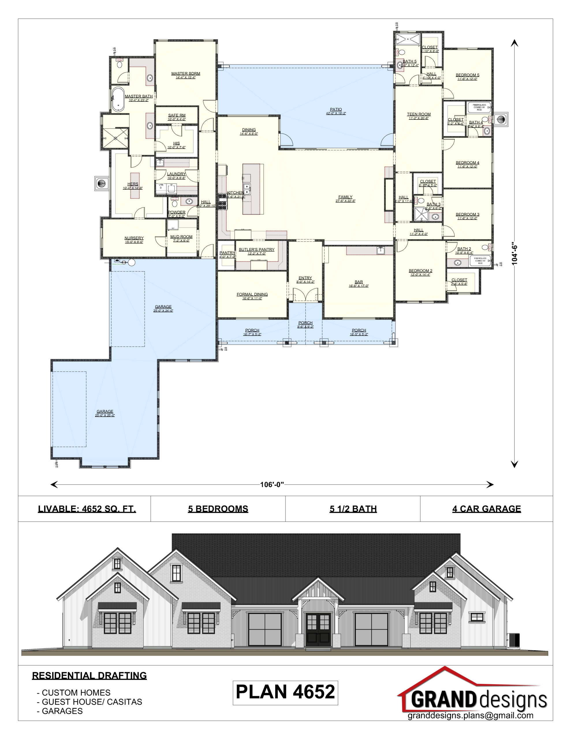 A floor plan of a house with a lot of windows.