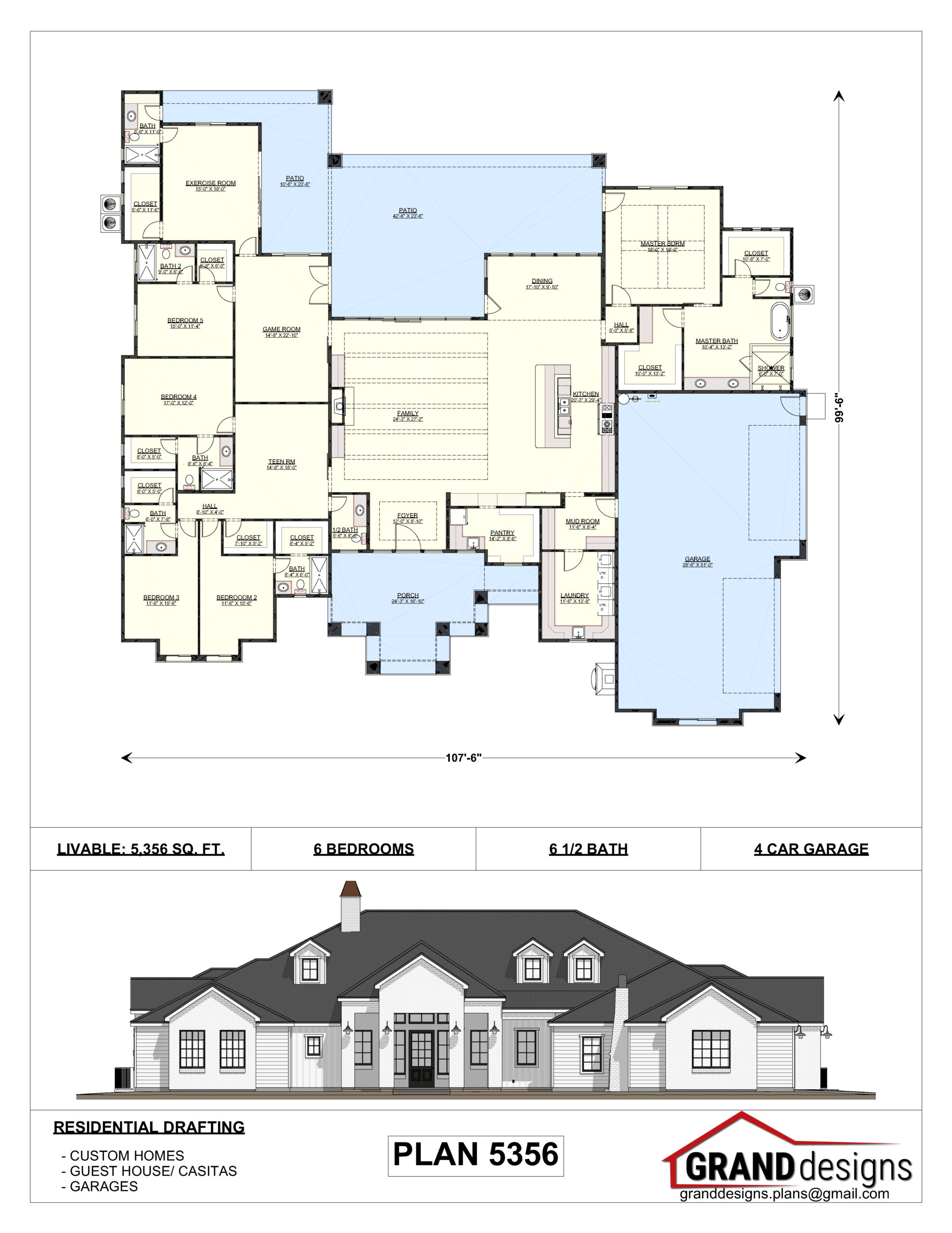 A floor plan and an image of the same house.