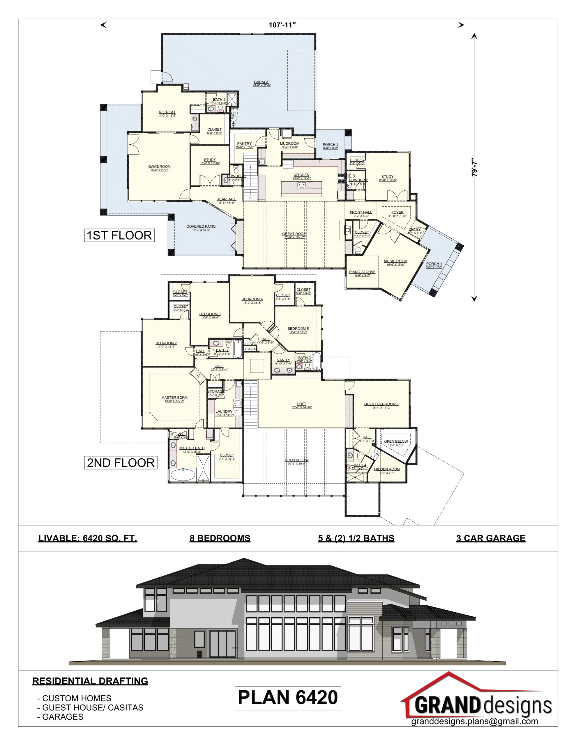 A floor plan of a house with several different types of floors.