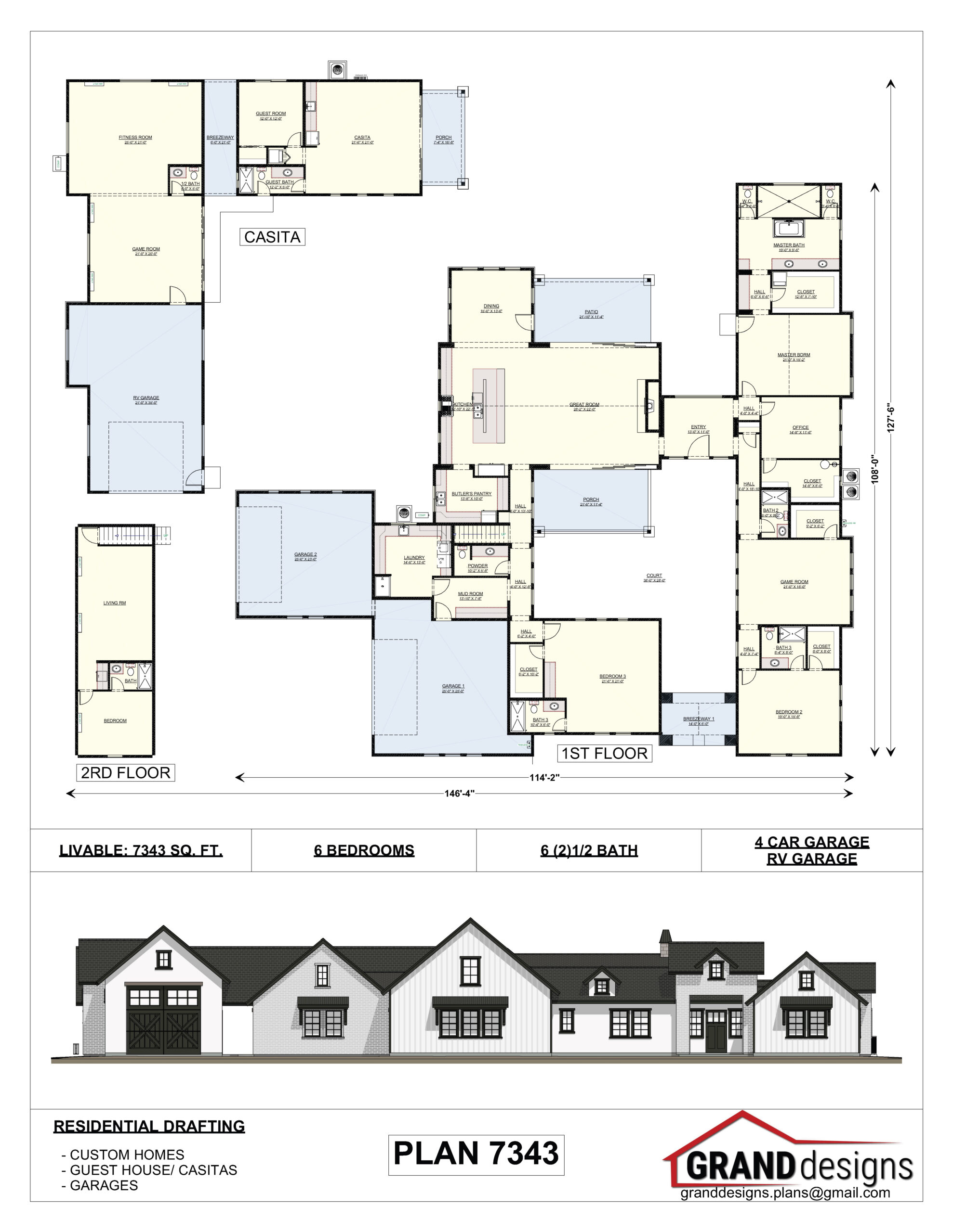 A floor plan and an image of the same house.